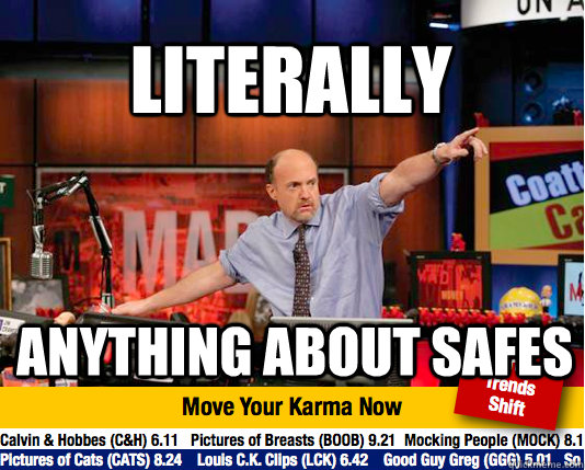 LITERALLY ANYTHING ABOUT SAFES  Mad Karma with Jim Cramer