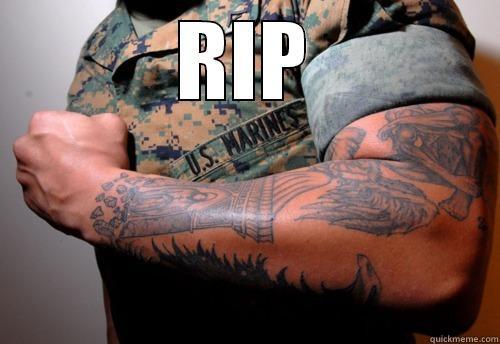 USMC Rolled Sleeves - RIP  Misc