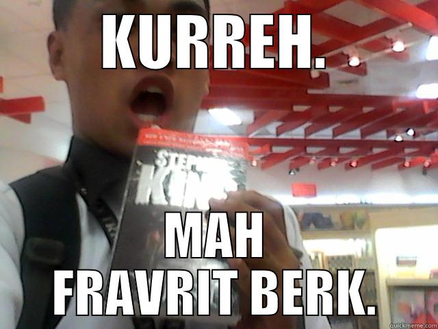 Reaction when I saw Carrie by Stephen King. - KURREH. MAH FRAVRIT BERK. Misc