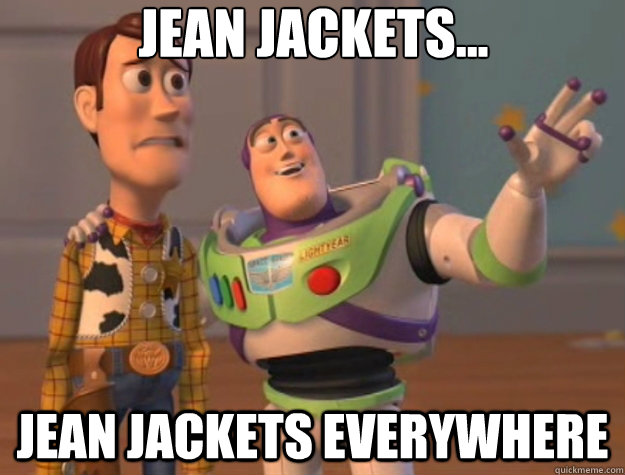 jean jackets... jean jackets everywhere - jean jackets... jean jackets everywhere  Toy Story