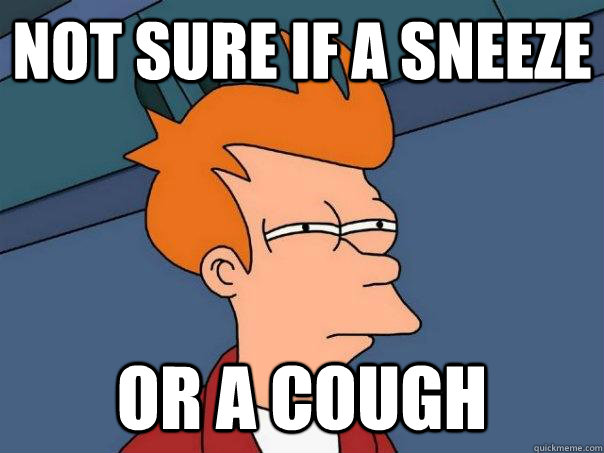 Not sure if a sneeze or a cough - Not sure if a sneeze or a cough  Futurama Fry