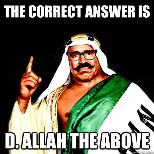 the correct answer is d. allah the above - the correct answer is d. allah the above  GEEK SHEIK