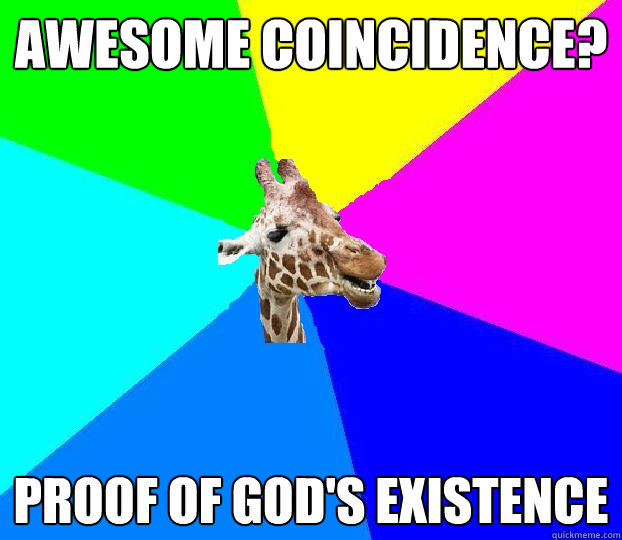 awesome coincidence? proof of god's existence  