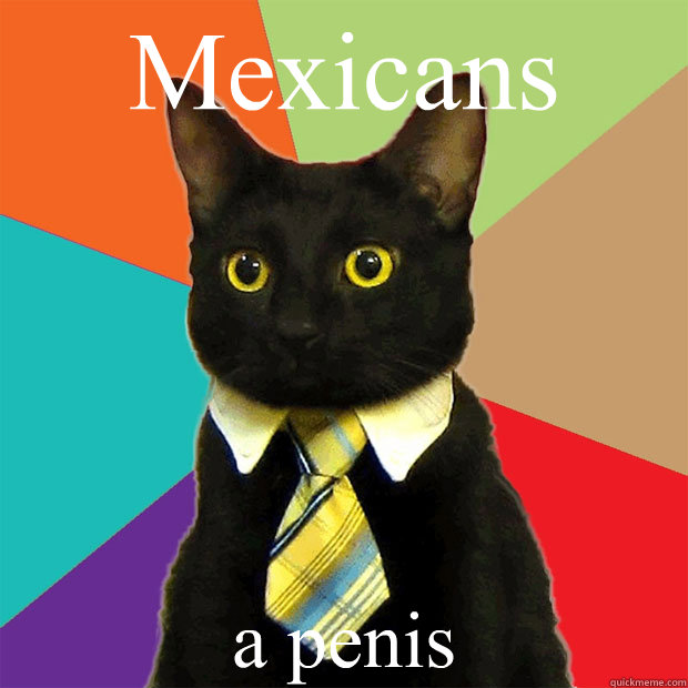 Mexicans a penis  Business Cat