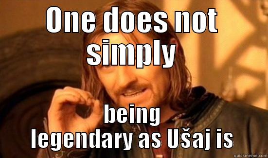 ONE DOES NOT SIMPLY BEING LEGENDARY AS UŠAJ IS Boromir