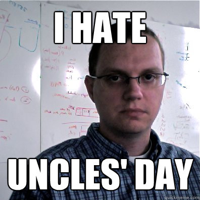 I hate Uncles' Day
 - I hate Uncles' Day
  Brights Tips