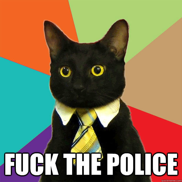  Fuck the Police  Business Cat