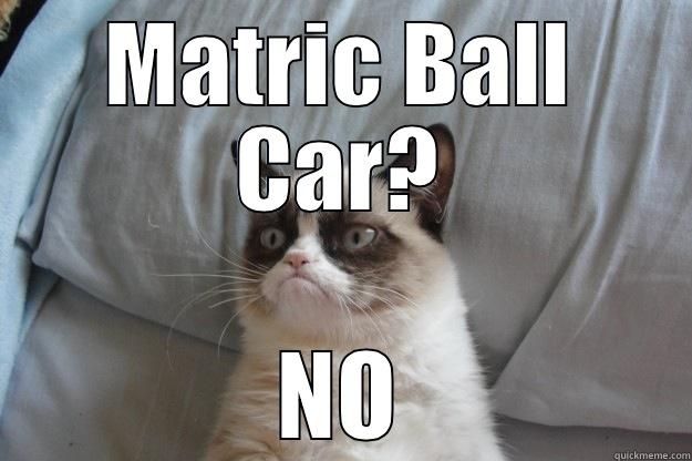 MATRIC BALL CAR? NO Grumpy Cat