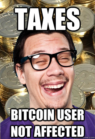 taxes bitcoin user not affected  Bitcoin user not affected