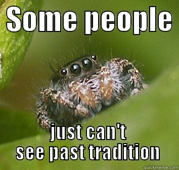  SOME PEOPLE  JUST CAN'T SEE PAST TRADITION Misunderstood Spider