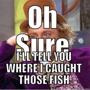 OH SURE I'LL TELL YOU WHERE I CAUGHT THOSE FISH Creepy Wonka