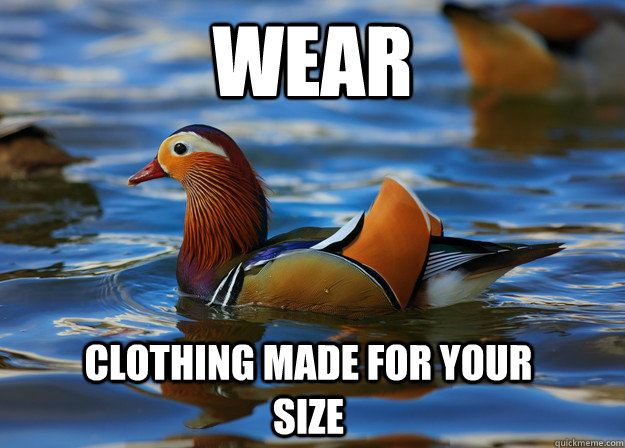 WEAR CLOTHING MADE FOR YOUR SIZE - WEAR CLOTHING MADE FOR YOUR SIZE  Fashion Advice Mallard