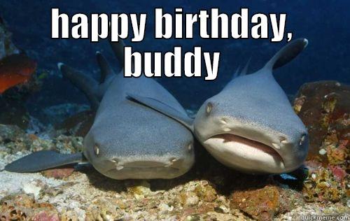 CHOMP CHOMP - HAPPY BIRTHDAY, BUDDY  Compassionate Shark Friend