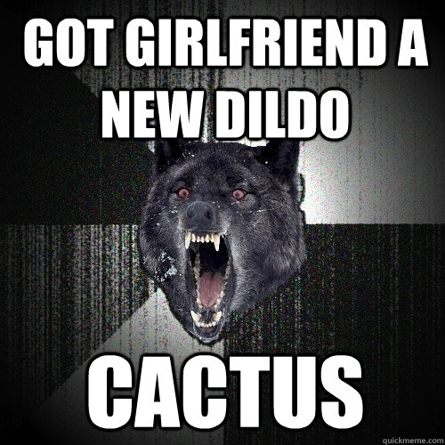 got girlfriend a new dildo Cactus  Insanity Wolf