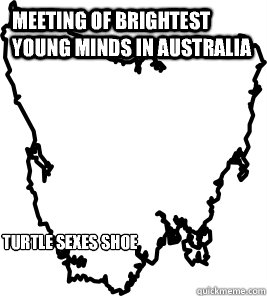 Meeting of Brightest young minds in australia Turtle sexes shoe  