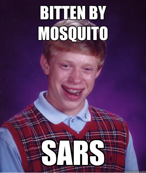 Bitten by Mosquito SARS  Bad Luck Brian