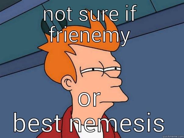 NOT SURE IF FRIENEMY OR BEST NEMESIS Futurama Fry