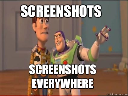 Screenshots Screenshots everywhere  woody and buzz