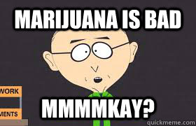 MARIJUANA IS BAD MMMMKAY?  drugs are bad
