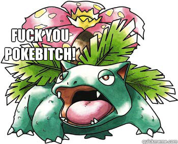 FUCK YOU POKEBITCH!  