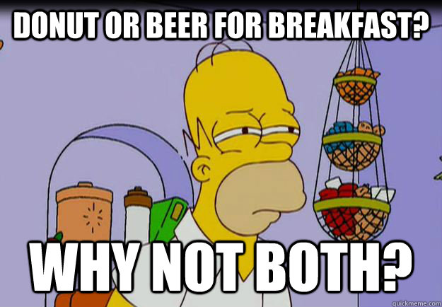 Donut or Beer for breakfast? Why not both?  