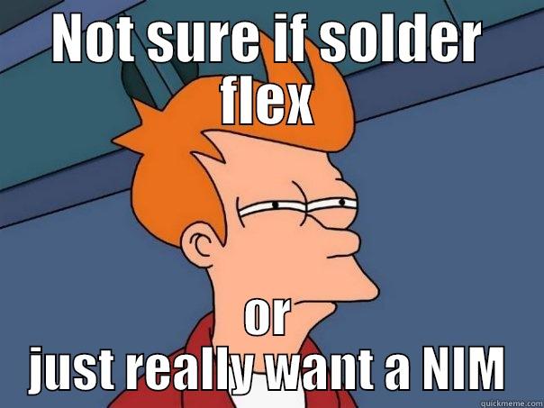 Damn solder flexes - NOT SURE IF SOLDER FLEX OR JUST REALLY WANT A NIM Futurama Fry