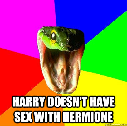Harry doesn't have sex with Hermione  