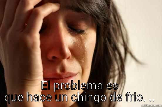  EL PROBLEMA ES QUE HACE UN CHINGO DE FRIO. .. First World Problems