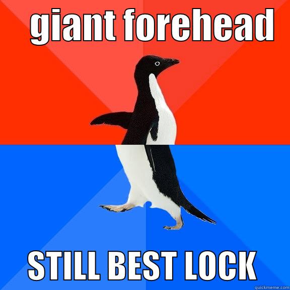     GIANT FOREHEAD        STILL BEST LOCK     Socially Awesome Awkward Penguin