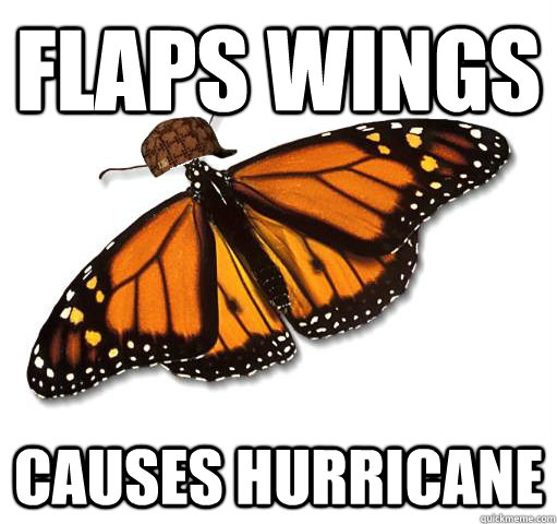 Flaps Wings Causes Hurricane  Scumbag Butterfly