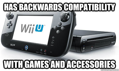 Has backwards compatibility With games and accessories - Has backwards compatibility With games and accessories  Wii-U