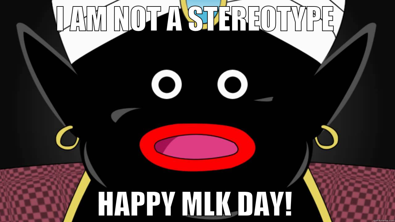 I AM NOT A STEREOTYPE HAPPY MLK DAY! Misc