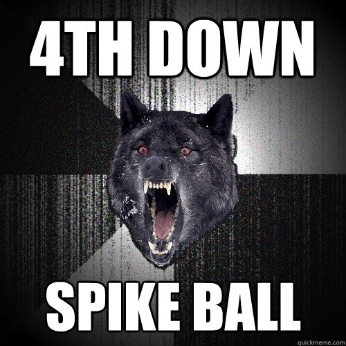 4th down spike ball  Insanity Wolf