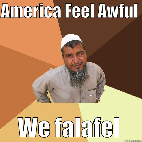 AMERICA FEEL AWFUL  WE FALAFEL Ordinary Muslim Man