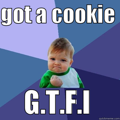 GOT A COOKIE  G.T.F.I Success Kid