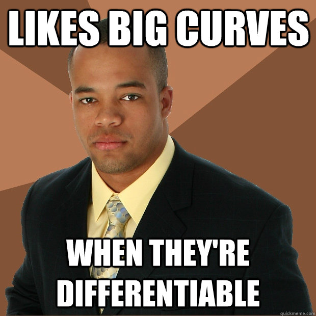 likes big curves when they're differentiable - likes big curves when they're differentiable  Successful Black Man