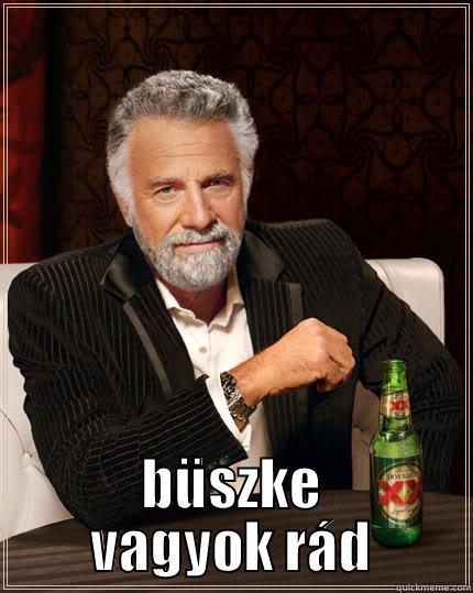  BÜSZKE VAGYOK RÁD The Most Interesting Man In The World