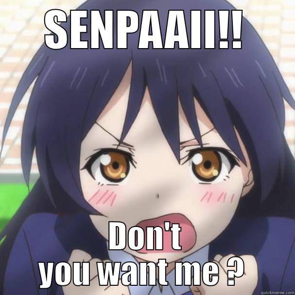 SENPAAII!! DON'T YOU WANT ME ?  Misc