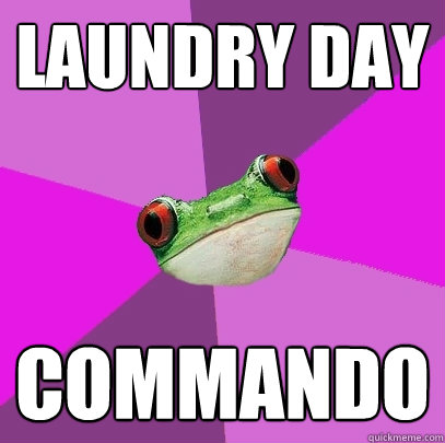 Laundry Day commando  Foul Bachelorette Frog