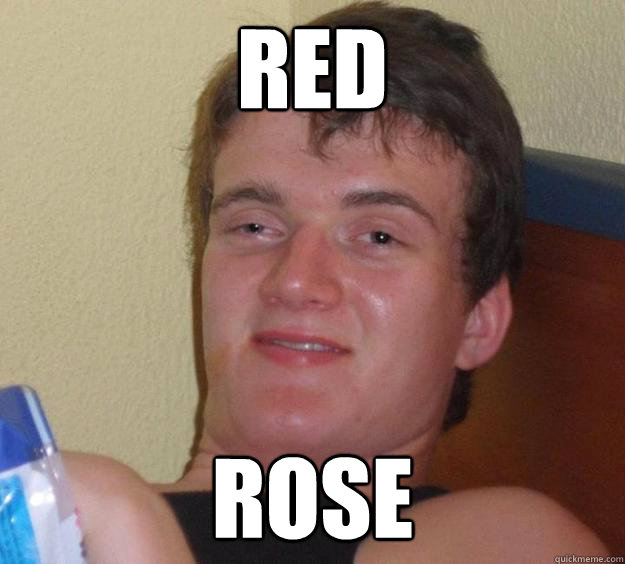 Red Rose  10 Guy