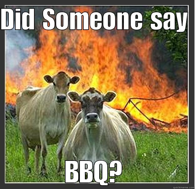 Did Someone Say - BBQ?? - DID SOMEONE SAY  BBQ? Evil cows