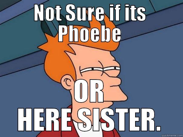 NOT SURE IF ITS PHOEBE OR HERE SISTER. Futurama Fry