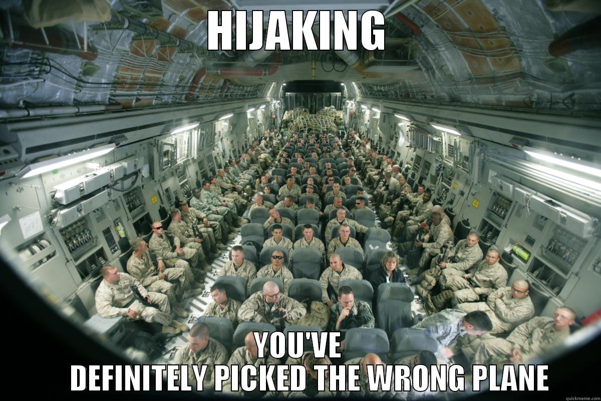 WE DIDN'T COME HERE TO TALK - HIJAKING YOU'VE     DEFINITELY PICKED THE WRONG PLANE Misc