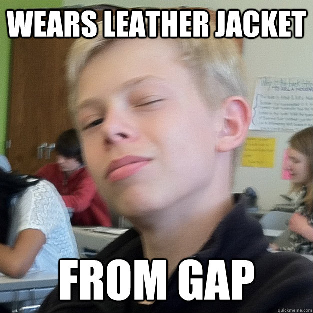 Wears Leather Jacket From Gap - Wears Leather Jacket From Gap  Smooth Greg