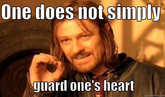 ONE DOES NOT SIMPLY                GUARD ONE'S HEART            Boromir