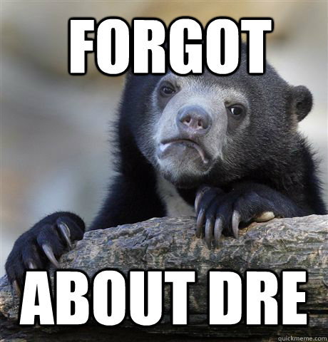  Forgot about Dre -  Forgot about Dre  Confession Bear