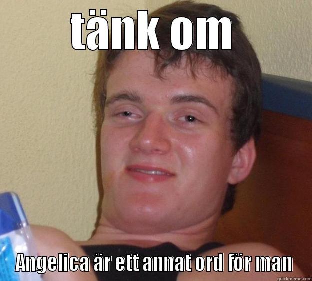 TÄNK OM ANGELICA ÄR ETT ANNAT ORD FÖR MAN 10 Guy