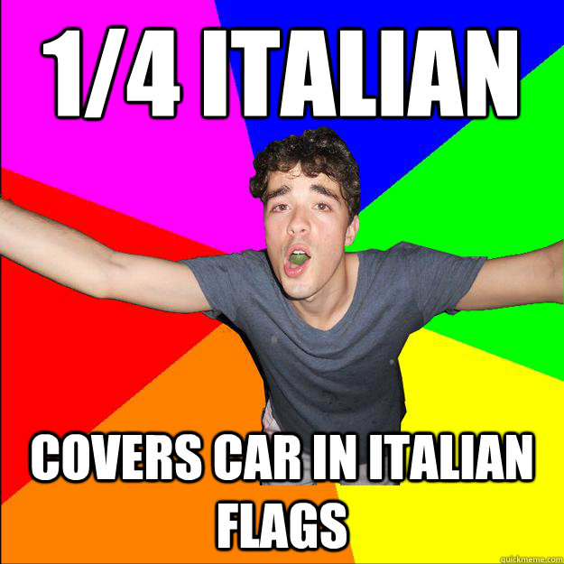 1/4 Italian Covers car in italian flags  