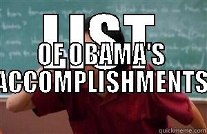 LIST OF OBAMA'S ACCOMPLISHMENTS Misc