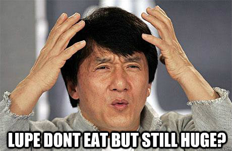  Lupe dont eat but still huge? -  Lupe dont eat but still huge?  EPIC JACKIE CHAN